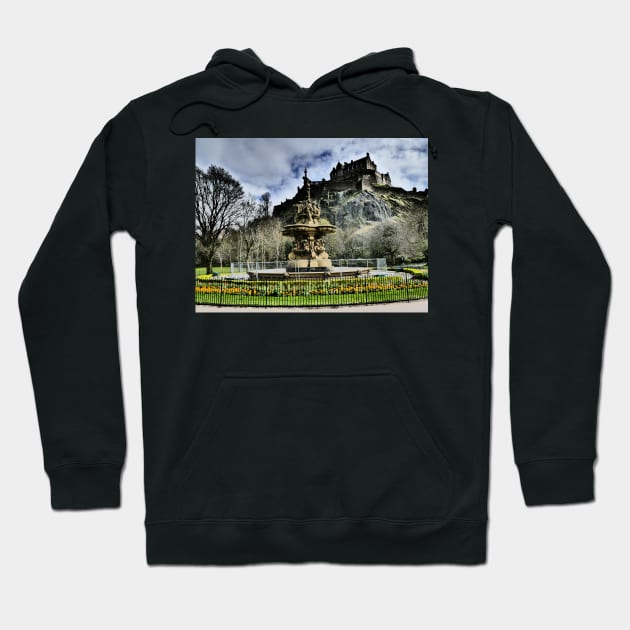 Edinburgh Castle HDR Hoodie by goldyart